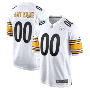 Nike White Pittsburgh Steelers Game Custom Jersey