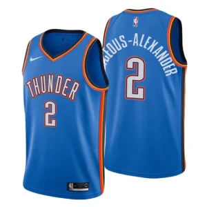 Oklahoma City Thunder Icon Edition Jersey No.2 Shai Gilgeous-Alexander Blue 2020-21