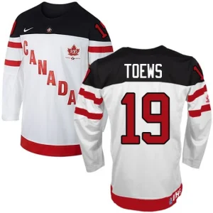 Olympic Hockey Jonathan Toews Authentic Mens White - Nike Team Canada 19 100th Anniversary