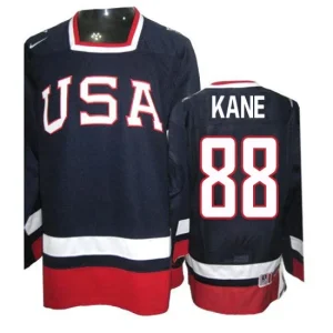 Olympic Hockey Patrick Kane Authentic Mens Navy Blue - Nike Team USA 88 2010