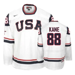 Olympic Hockey Patrick Kane Authentic Mens White - Nike Team USA 88 2010