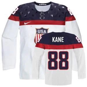 Olympic Hockey Patrick Kane Authentic Mens White - Nike Team USA 88 Home 2014