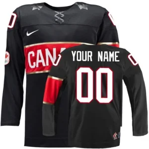 Olympic Hockey Premier Black Customized Nike Team Canada Third 2014