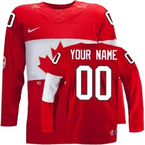 Olympic Hockey Premier Red Customized Nike Team Canada Away 2014