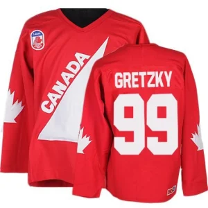 Olympic Hockey Wayne Gretzky Premier 1991 Throwback Mens Red - CCM Team Canada 99