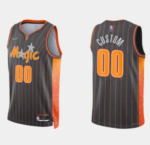 Orlando Magic Active Player Custom 2021 22 City Edition Black 75th Anniversary Stitched Swingman