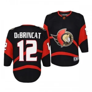 Ottawa Senators Alex Debrincat 12 2022-23 Black Reverse Retro 2.0 Authentic - Men