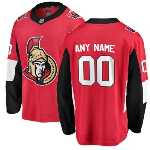 Ottawa Senators Fanatics Branded Home Breakaway Red Custom Jersey