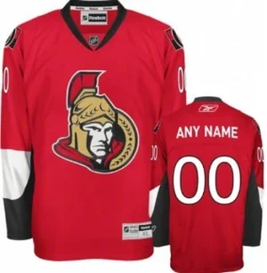 Ottawa Senators Reebok Customized Red Jersey