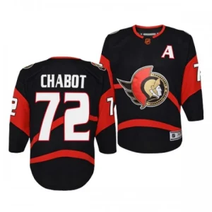 Ottawa Senators Thomas Chabot 72 2022-23 Black Reverse Retro 2.0 Authentic - Men