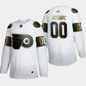 Philadelphia Flyers Custom 00 NHL Golden Edition White Authentic