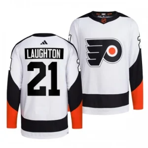 Philadelphia Flyers Scott Laughton 21 2022-23 White Reverse Retro 2.0 Authentic - Men