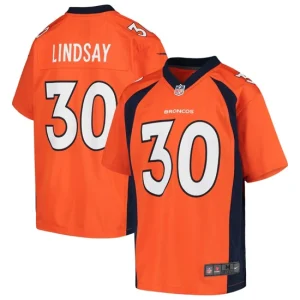 Phillip Lindsay Denver Broncos Nike Youth Game Jersey - Orange