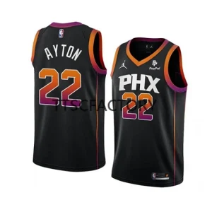 Phoenix Suns DeAndre Ayton 22 Jordan 2022-23 Statement Edition Black Jersey Mens Swingman