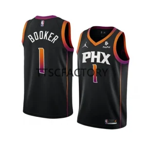 Phoenix Suns Devin Booker 1 Jordan 2022-23 Statement Edition Black Jersey Mens Swingman