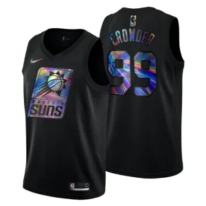 Phoenix Suns Jae Crowder 99 Iridescent Holographic Jersey Black