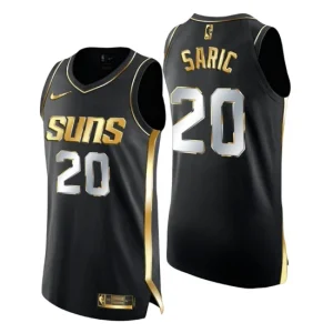 Phoenix Suns Jersey Dario Saric Golden Edition Authentic Limited Black Gold