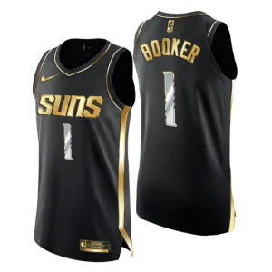 Phoenix Suns Jersey Devin Booker Golden Edition Authentic Limited Black Gold