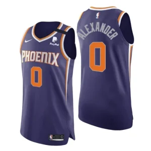 Phoenix Suns No. 0 Ty-Shon Alexander Authentic Icon Purple Jersey