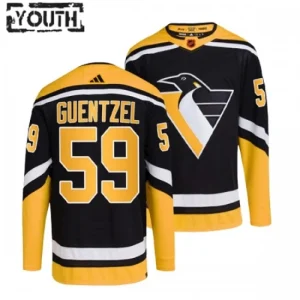 Pittsburgh Penguins Jake Guentzel 59 2022-23 Black Reverse Retro 2.0 Authentic - Kids