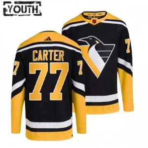 Pittsburgh Penguins Jeff Carter 77 2022-23 Black Reverse Retro 2.0 Authentic - Kids