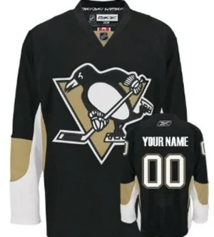 Pittsburgh Penguins Reebok Customized Black Jersey