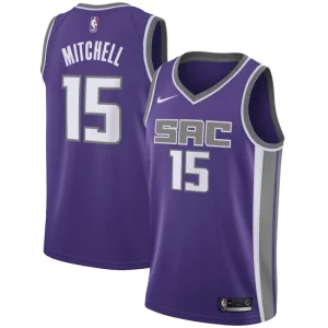 Sacramento Kings Nike Swingman Jersey - Purple - Davion Mitchell - Youth - Icon Edition