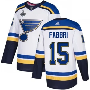 St. Louis Blues 15 Robby Fabbri White Road 2019 Stanley Cup