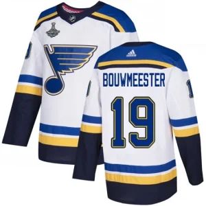 St. Louis Blues 19 Jay Bouwmeester White Road 2019 Stanley Cup