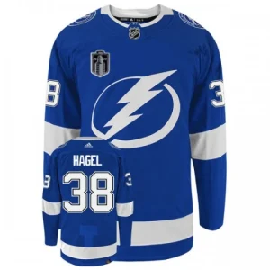 Tampa Bay Lightning Brandon Hagel 38 Stanley Cup 2022 Blue Authentic - Men