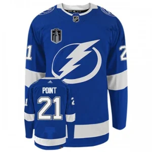 Tampa Bay Lightning Brayden Point 21 Stanley Cup 2022 Blue Authentic - Men