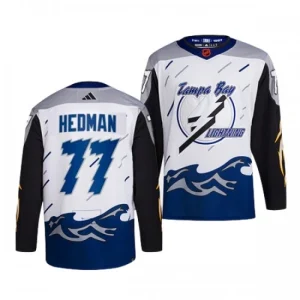 Tampa Bay Lightning Victor Hedman 77 2022-23 White Reverse Retro 2.0 Authentic - Men