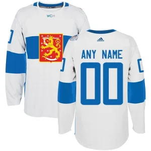 Team Finland Customized Premier White Home 2016 World Cup of Hockey