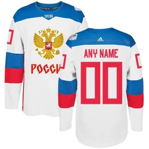 Team Russia Customized Premier White Home 2016 World Cup of Hockey