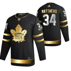 Toronto Maple Leafs Auston Matthews Black 2021 Golden Edition Limited Authentic