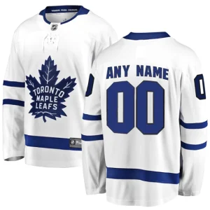 Toronto Maple Leafs Fanatics Branded White Breakaway Custom Jersey