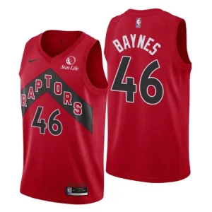 Toronto Raptors 46 Aron Baynes Swingman Red Jersey Icon Edition 2021