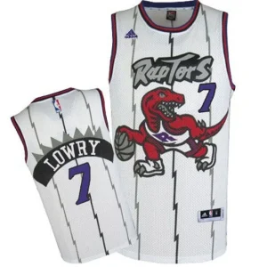 Toronto Raptors 7 Kyle Lowry 2014-15 New Swingman Home White Jersey