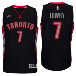 Toronto Raptors 7 Kyle Lowry Black Fashion Swingman Jersey