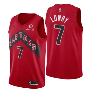 Toronto Raptors 7 Kyle Lowry Swingman Red Jersey Icon Edition 2021