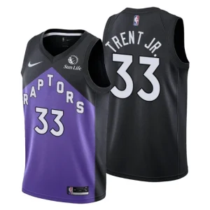 Toronto Raptors Earned Edition 33 Gary Trent Jr. Jersey Black