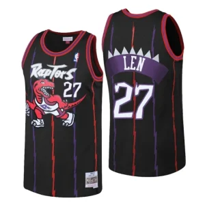 Toronto Raptors Hardwood Classics Jersey Alex Len 27 Purple