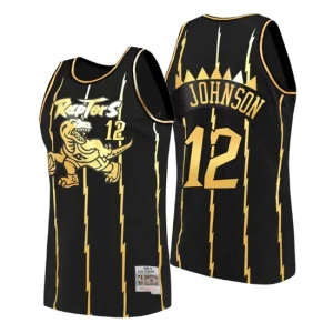 Toronto Raptors Jersey Alize Johnson 2021 Golden Edition HWC Limited Black