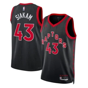 Toronto Raptors Jordan Statement Edition 2022-23 Swingman Jersey Black Version Pascal Siakam 43 Mens