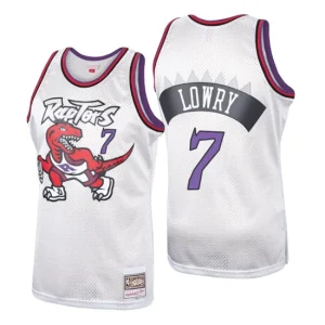 Toronto Raptors Mens 7 Kyle Lowry Platinum Hardwood Classics Jersey