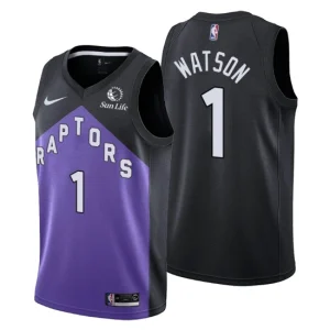 Toronto Raptors NO. 1 Paul Watson Earned Edition Purple Jersey