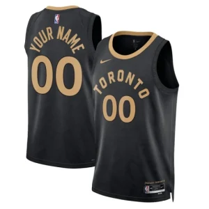 Toronto Raptors Nike City Edition 2022-23 Swingman Jersey Black Version Custom Mens