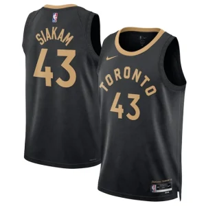 Toronto Raptors Nike City Edition Swingman Jersey 22 - Black - Pascal Siakam