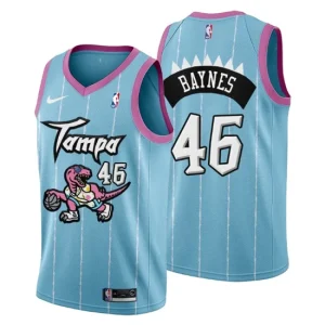 Toronto Raptors Swingman Jersey Aron Baynes No. 46 2021 Tampa City Pink Blue