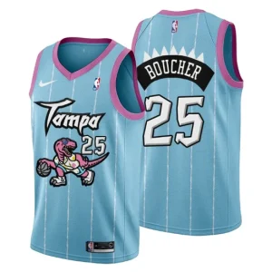 Toronto Raptors Swingman Jersey Chris Boucher No. 25 2021 Tampa City Pink Blue